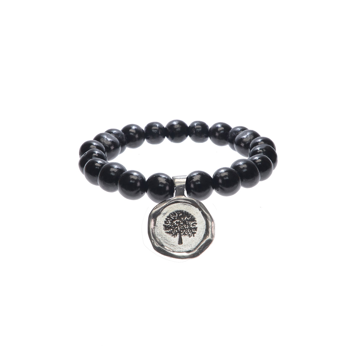 Black Acai Seeds of Life Bracelet with Wax Seal