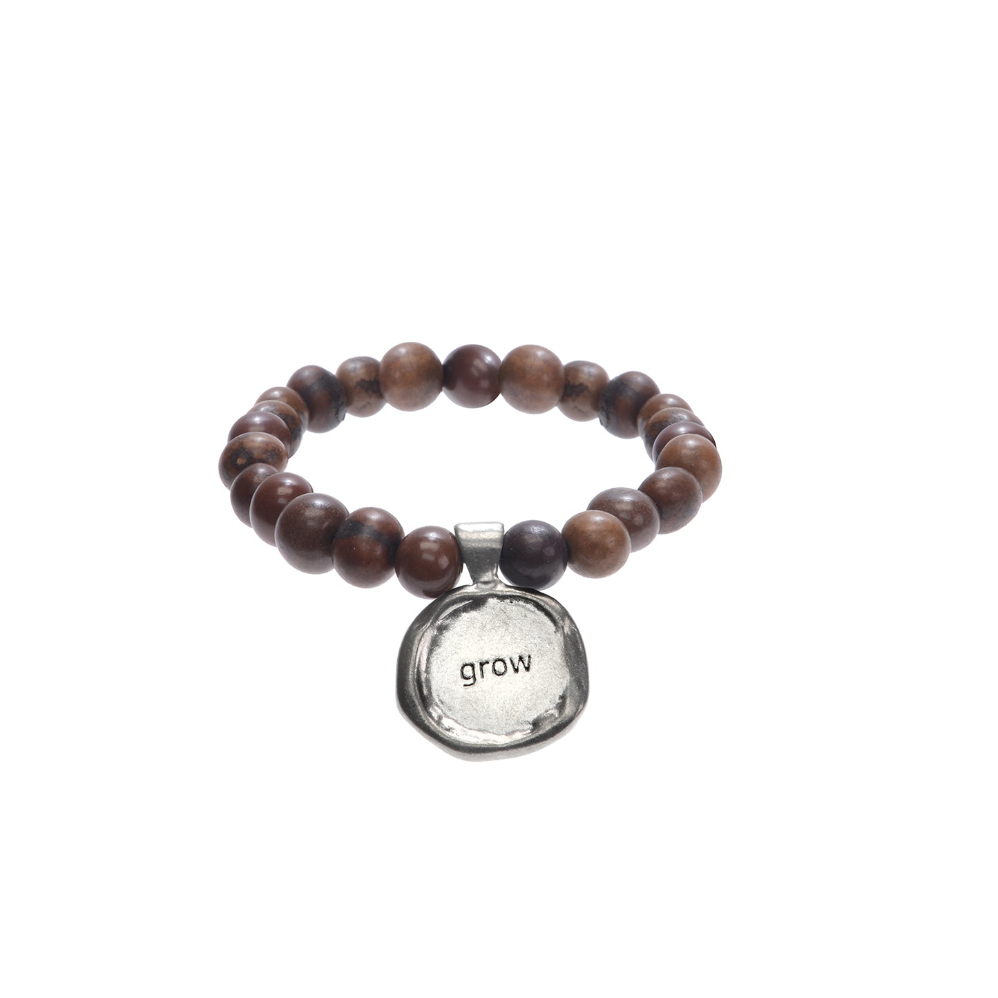 Chocolate Acai Seeds of Life Bracelet with Wax Seal