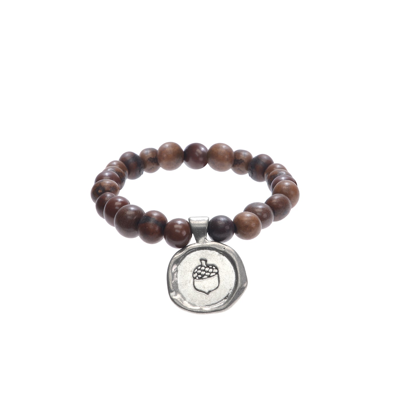 Chocolate Acai Seeds of Life Bracelet with Wax Seal