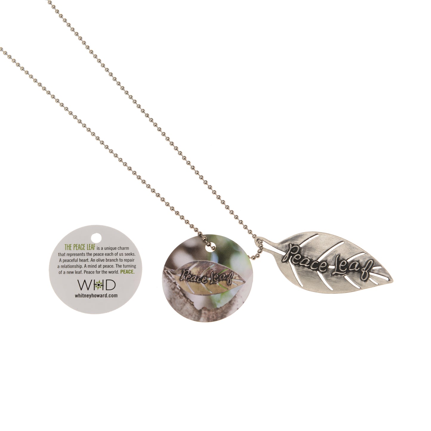 Peace Leaf Charm