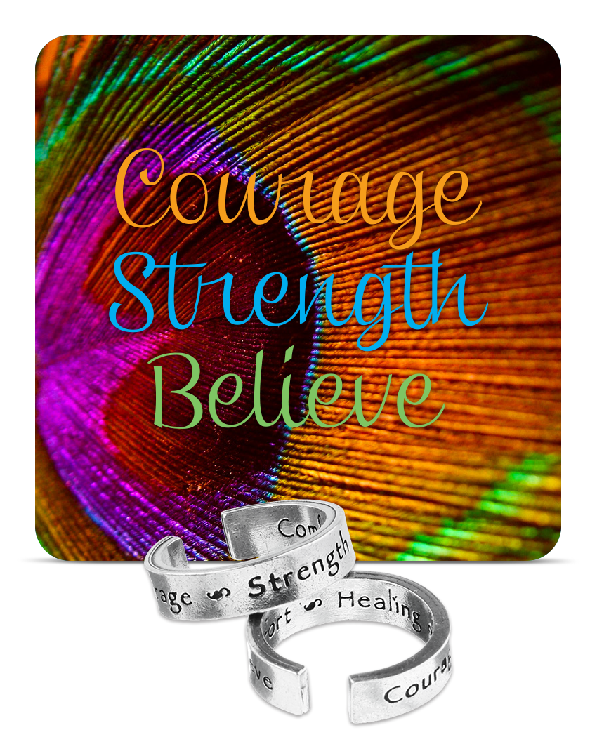 Courage Strength Believe Inspire Ring