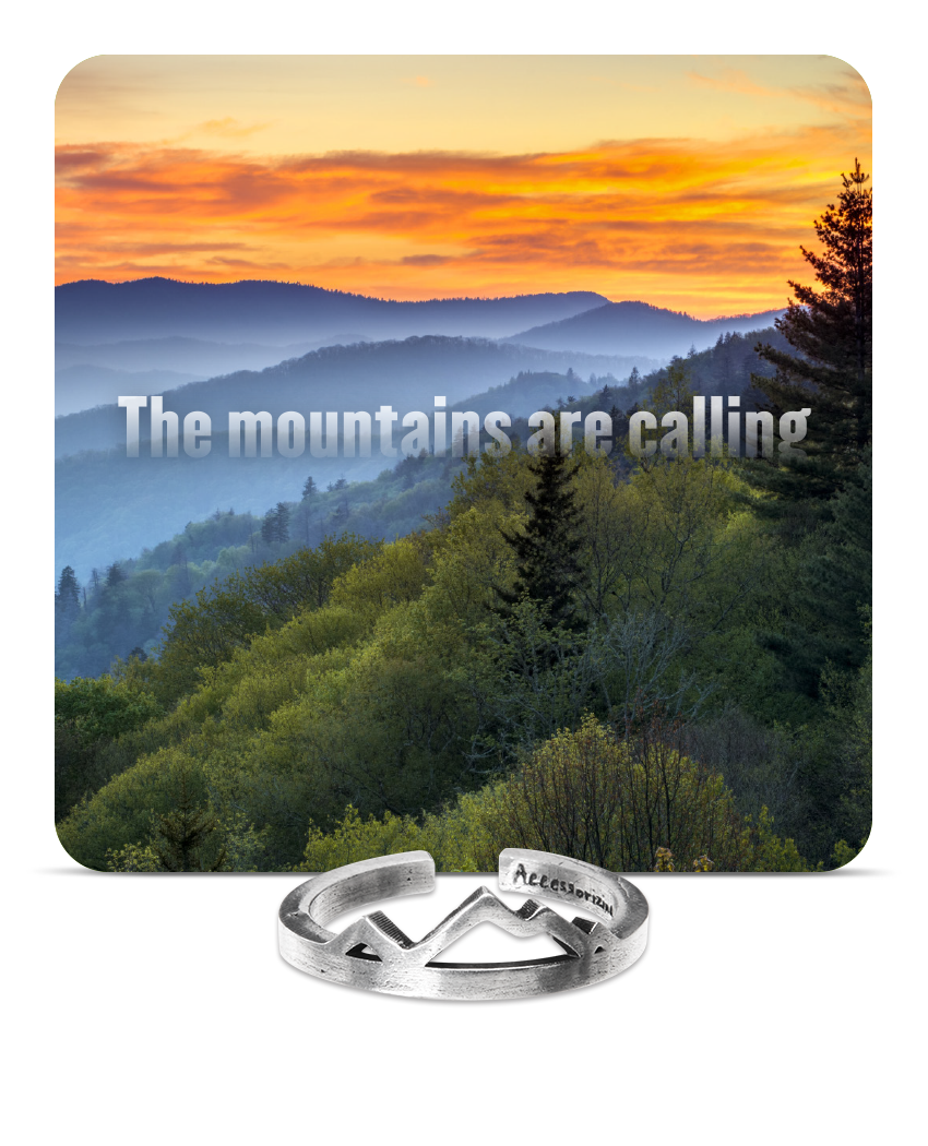 Mountain Inspire Ring - The Mountains are Calling