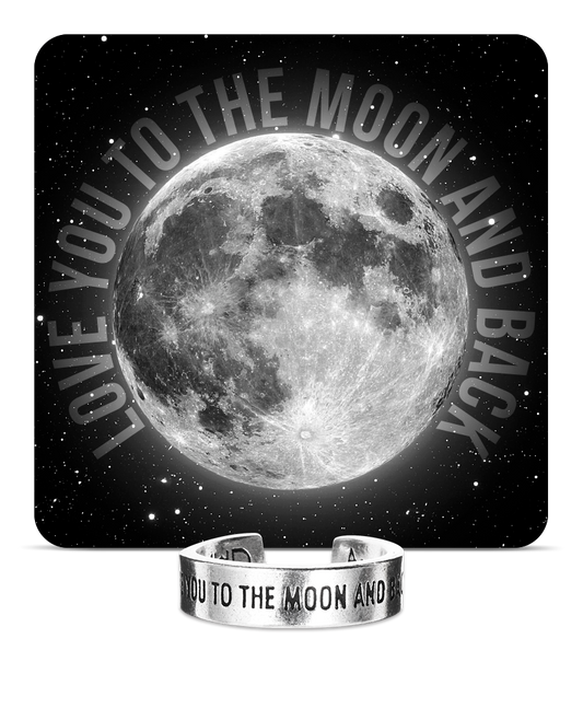 Love You to the Moon and Back Inspire Ring