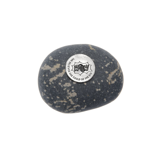 She Believed She Could, So She Did - Meditation Stone