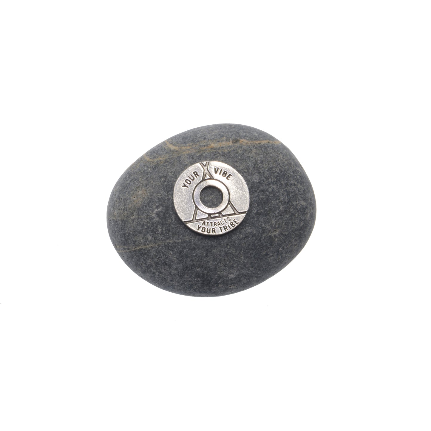 Your Vibe Attracts Your Tribe Meditation Stone - Authenticity & Connection Gift
