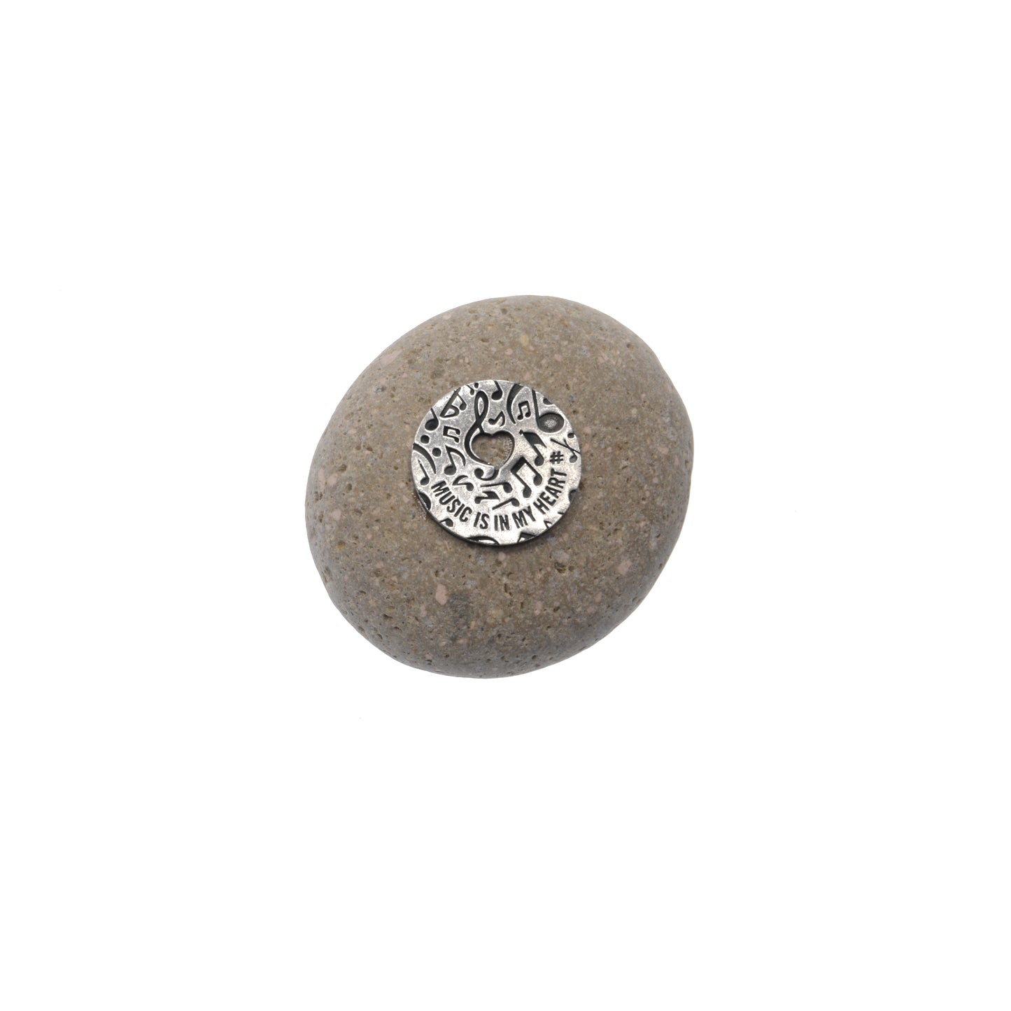 Music is in my Heart Meditation Stone - Music Lover & Passion Gift
