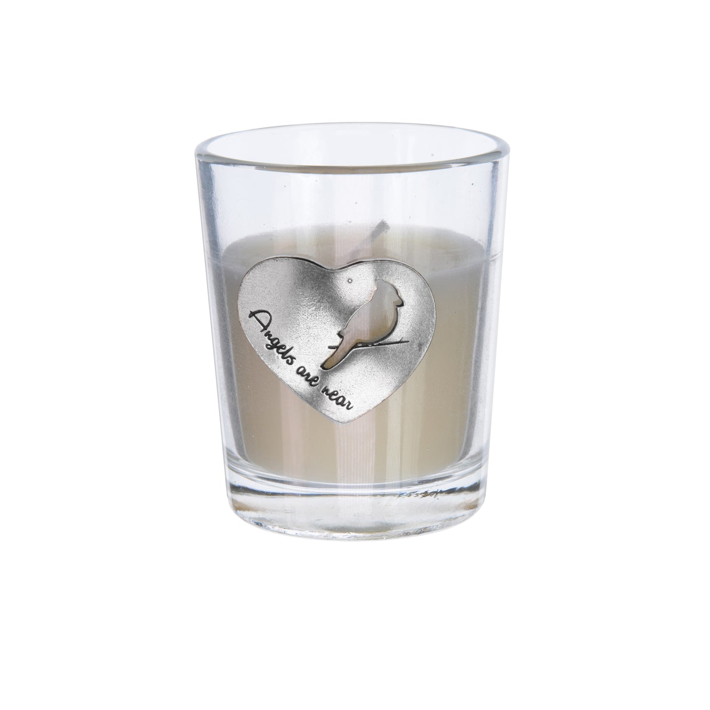Angels are Near Memorial Candle with Cardinal - Spiritual Comfort Gift