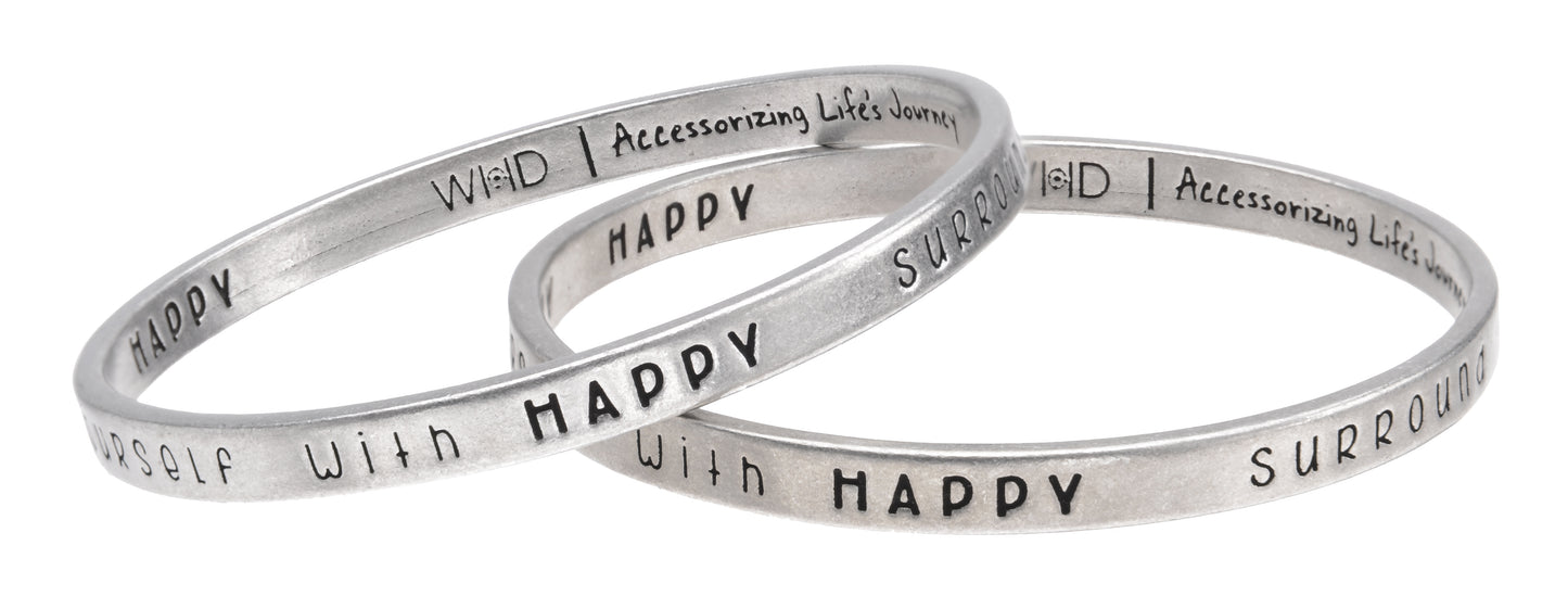 Surround yourself with HAPPY - "Full Circle" Bangle - Whitney Howard Designs