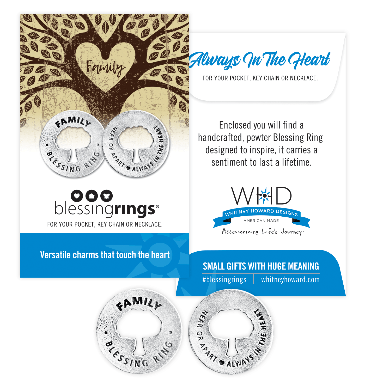 Follow Your Heart Blessing Ring Charm