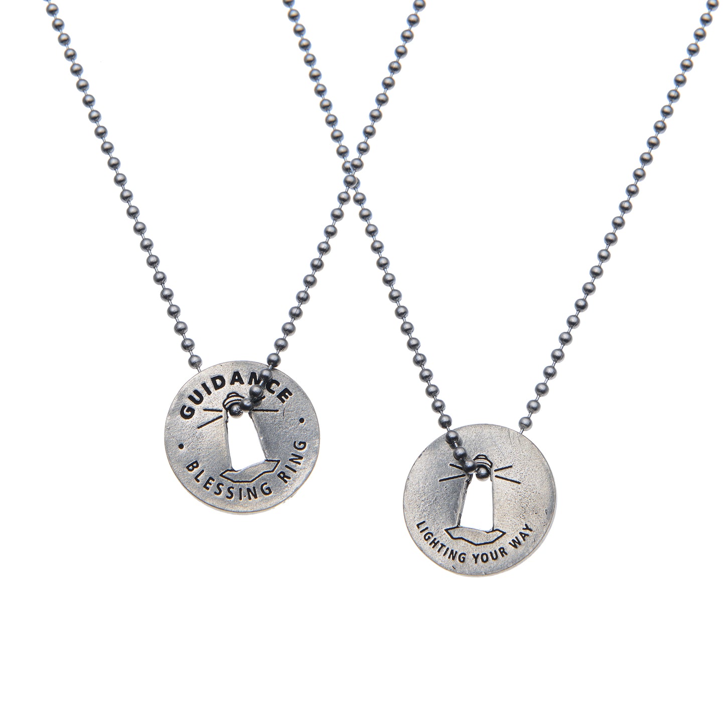 Guidance Blessing Ring on a necklace