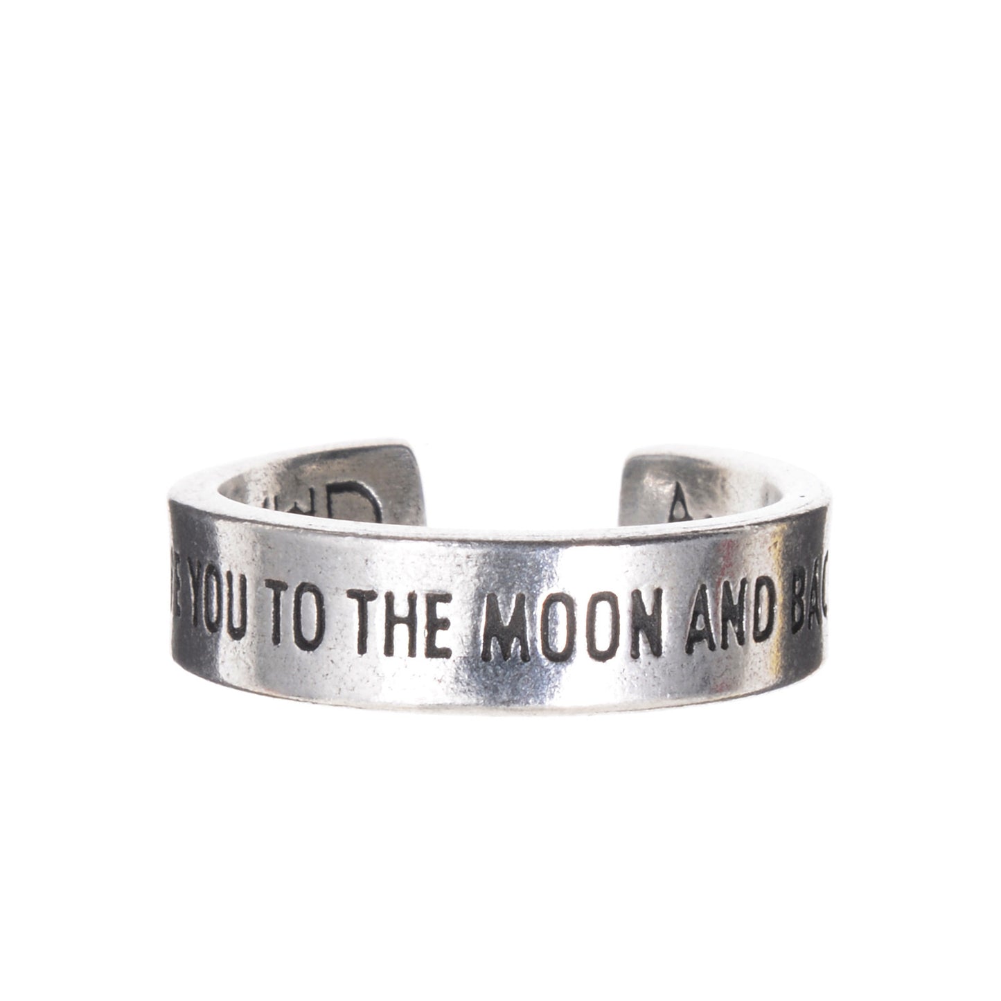 Love You to the Moon and Back Inspire Ring