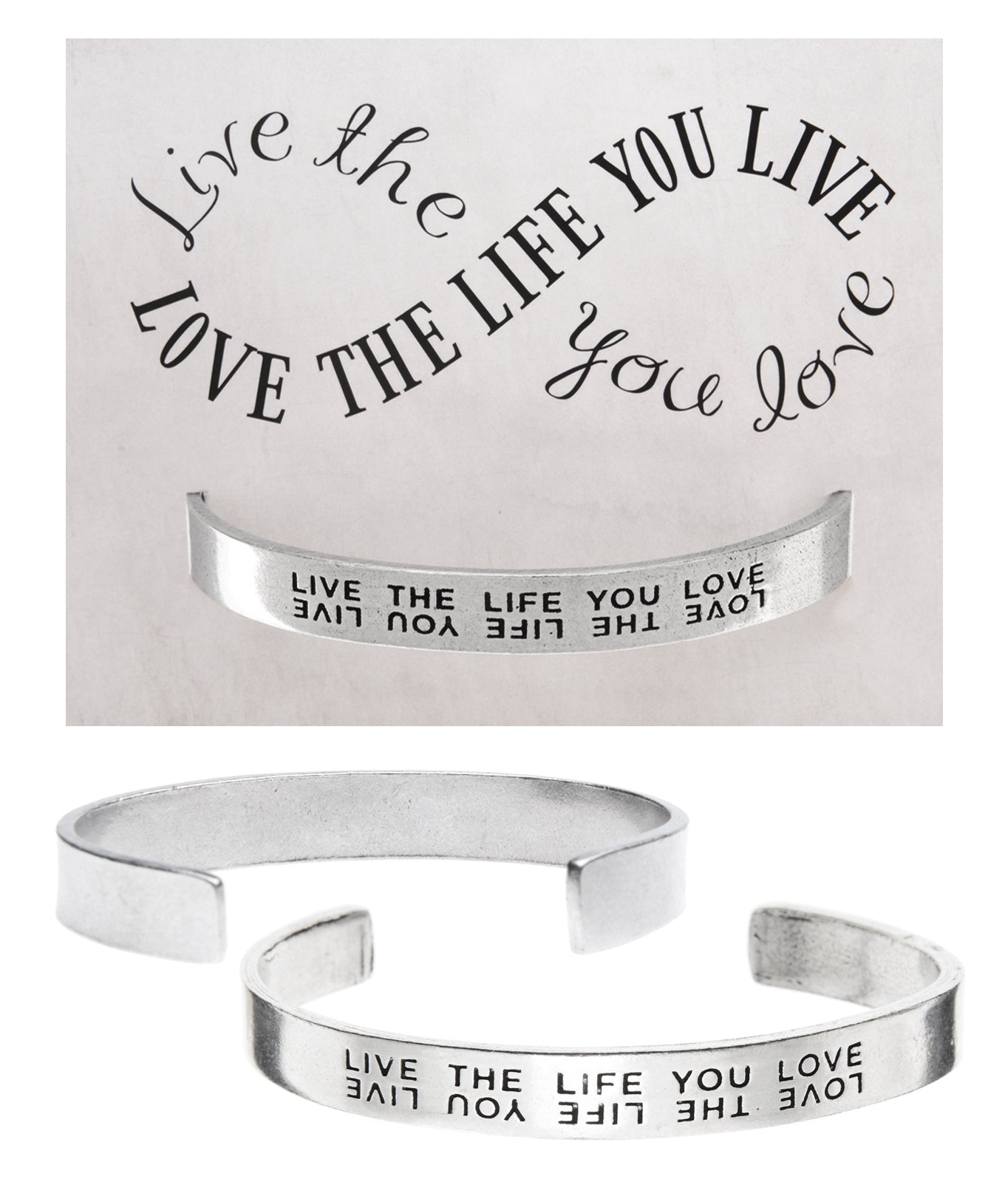 Beweren technisch bruid Live the Life You Love Quotable Cuff Bracelet | Inspiring Jewelry – Whitney  Howard Designs