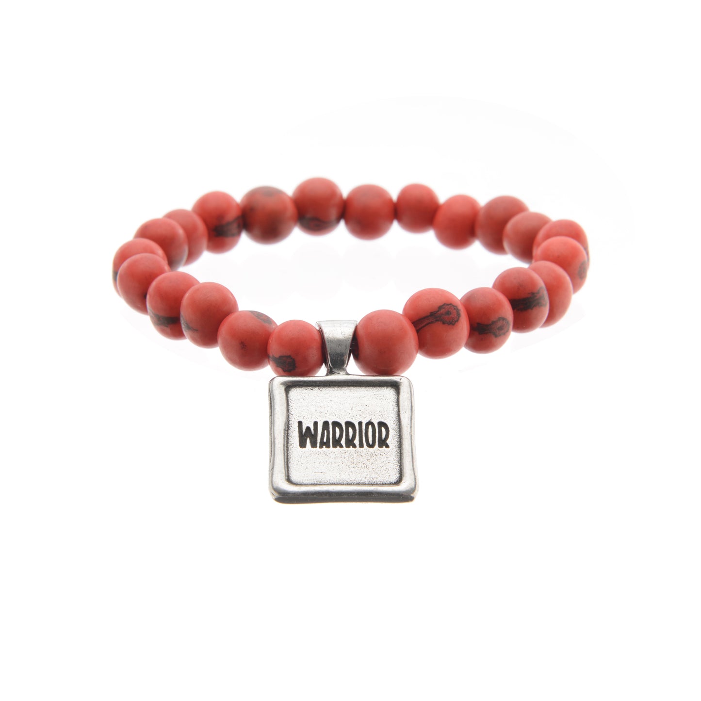 Acai Seeds of Life Bracelet with Wax Seal - Tiger Red Beads