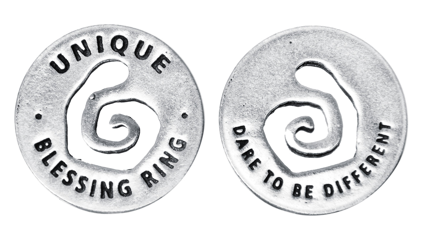Unique Blessing Ring front and back