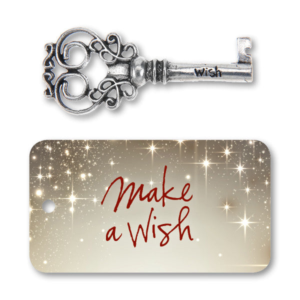 Wish Key Charm with backer card