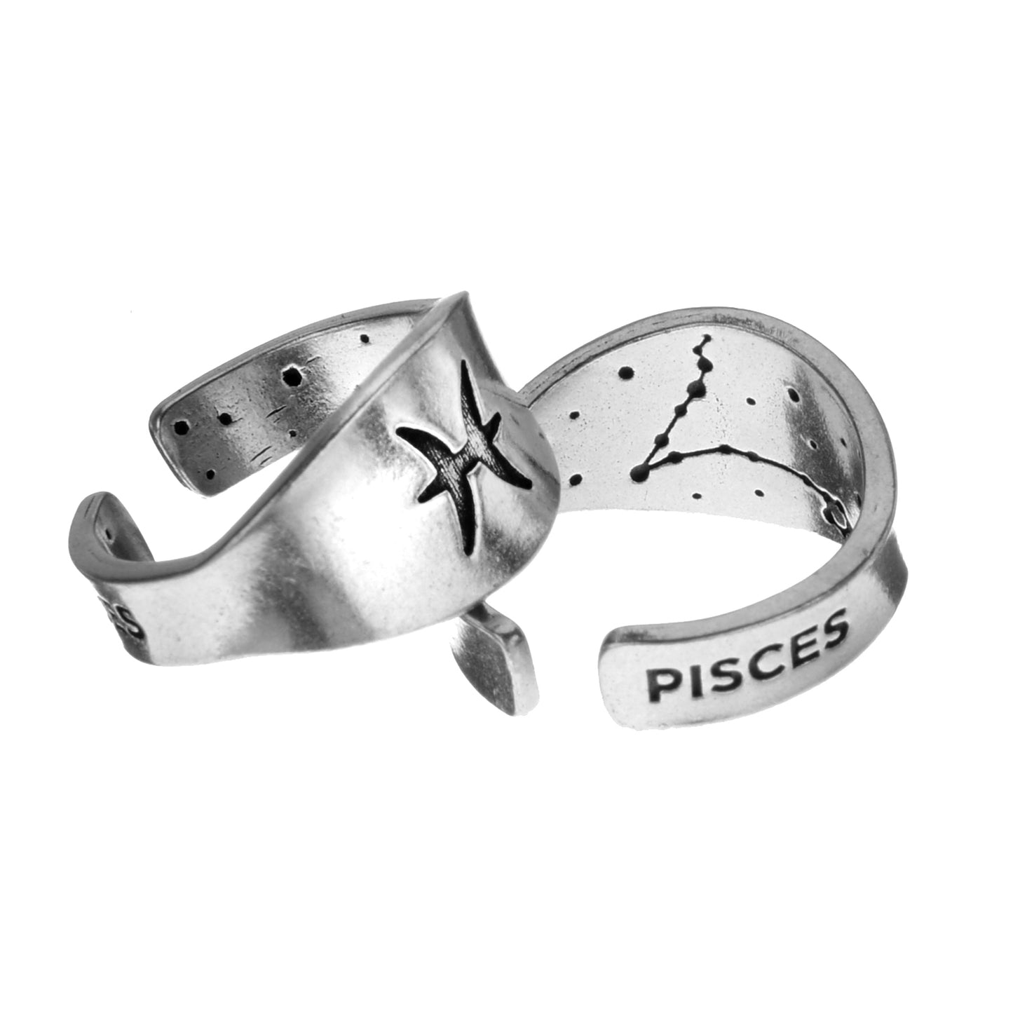 Zodiac Ring - Pisces - Symbol