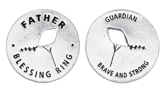 Father Blessing Ring front and back