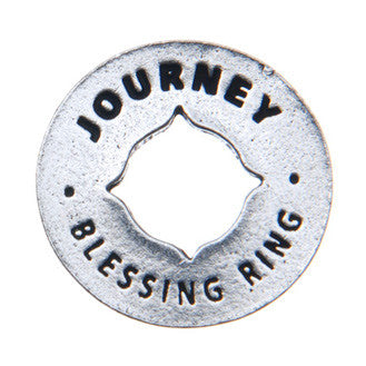 Journey Blessing Ring front (on back - life is a journey, not a destination)