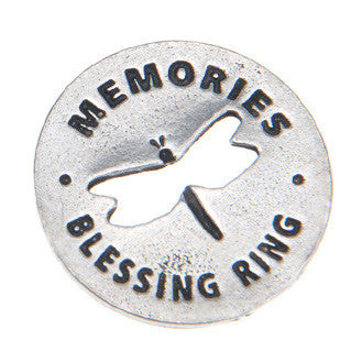 Memories Blessing Ring front (on back - remember when)