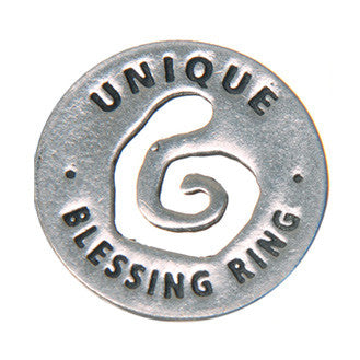 Unique Blessing Ring front (on back - dare to be different)