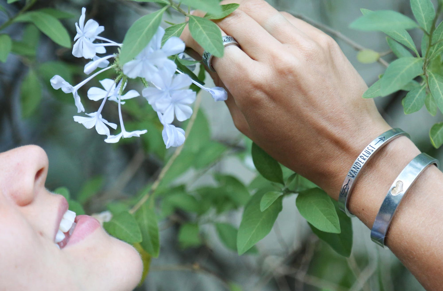 Wanderlust Quotable Cuff Bracelet