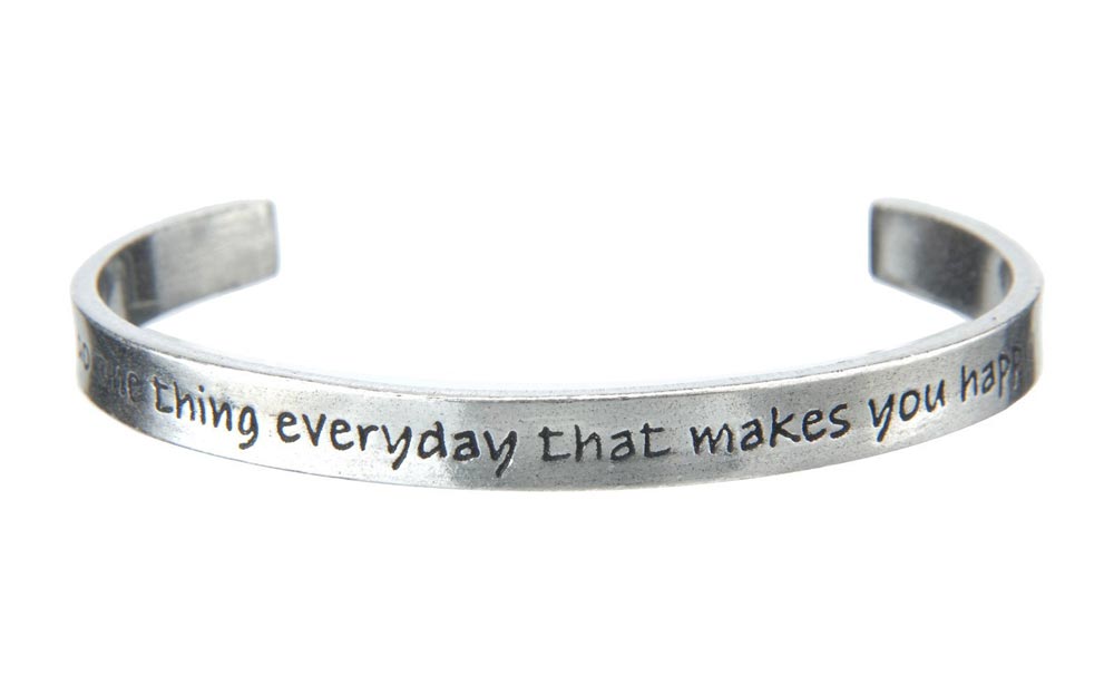 Be Happy With Our "Do One Thing Everyday ..." Quotable Cuff