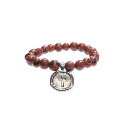 Acai Seeds Of Life Bracelet with Wax Seal - Tiger Natural Beads