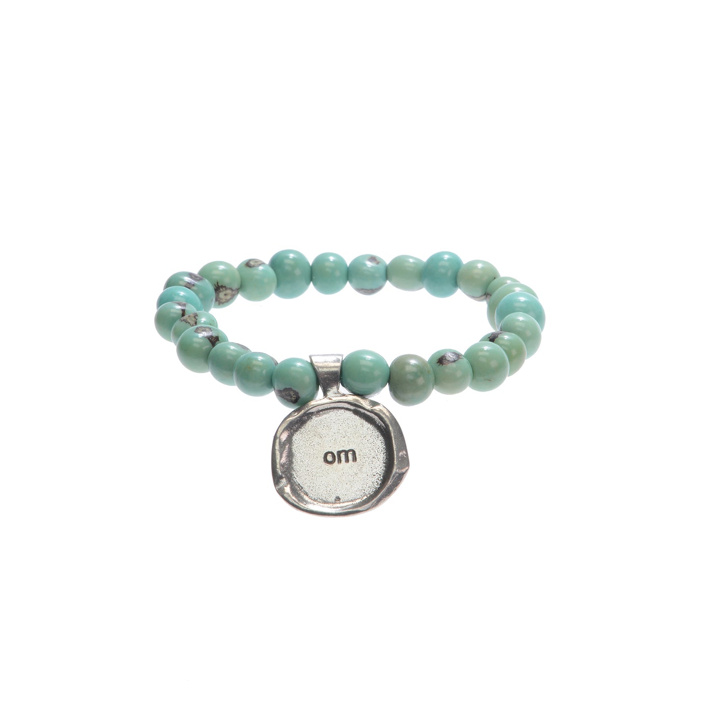 Turquoise Acai Seeds of Life Bracelet with Wax Seal