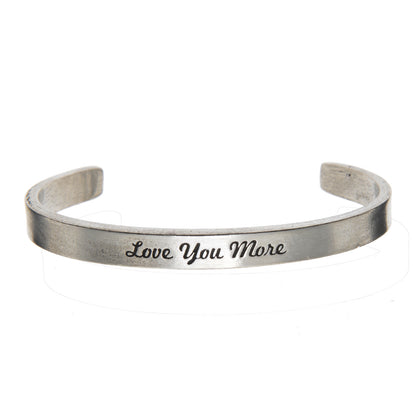 Love You More Cuff Bracelet - Mother & Family Love Gift