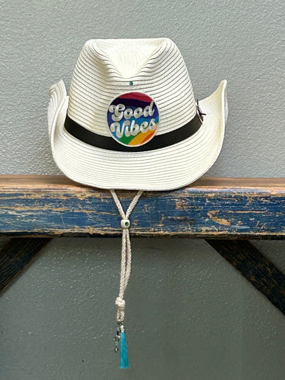 Good Vibes - Patch Cowboy Hat