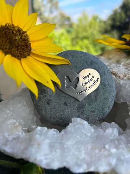 Hope, Comfort, Transformation Memorial Rock