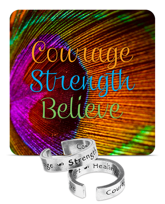 Courage Strength Believe Inspire Ring