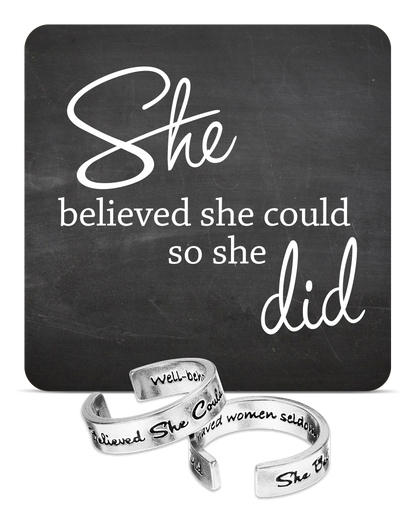 She Believed She Could, So She Did Inspire Ring