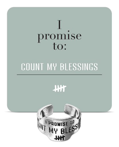 Count My Blessings Promise Ring