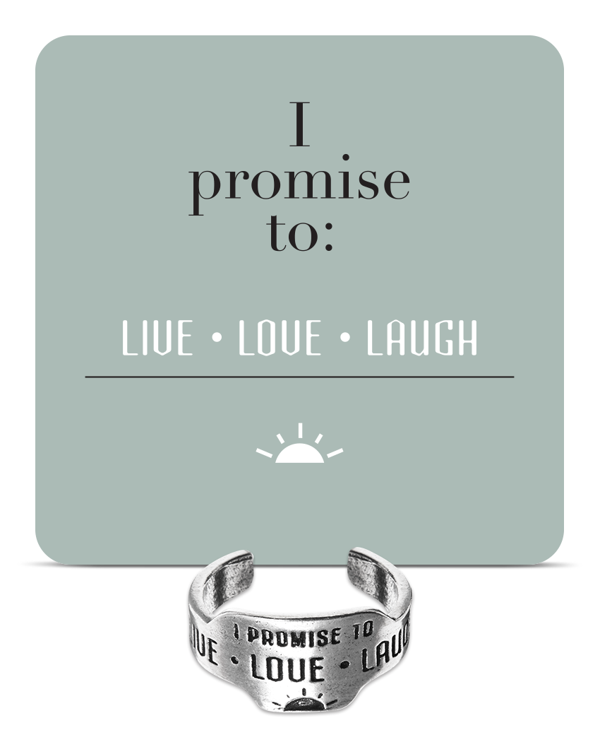 Live Love Laugh Promise Ring
