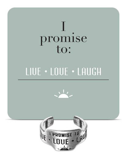 Live Love Laugh Promise Ring