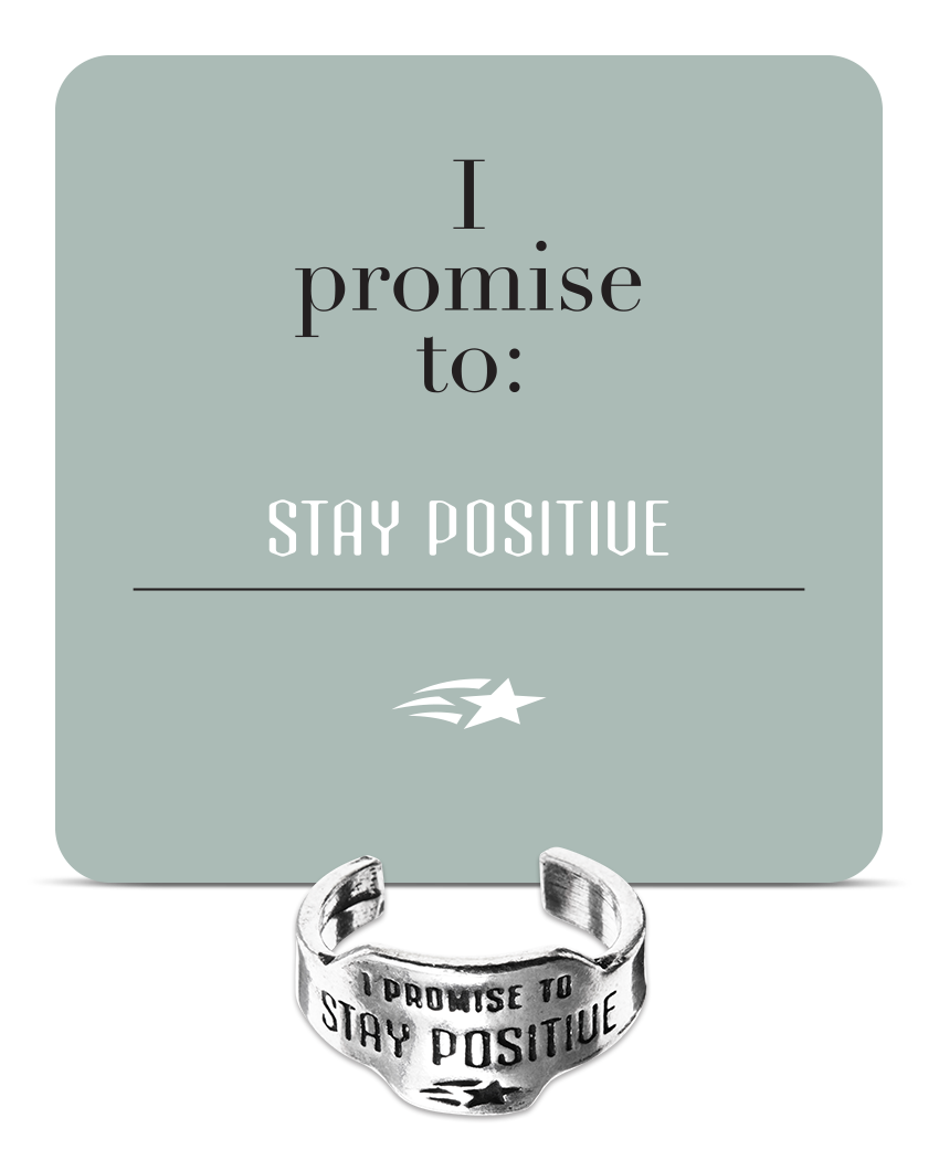 Stay Positive Promise Ring