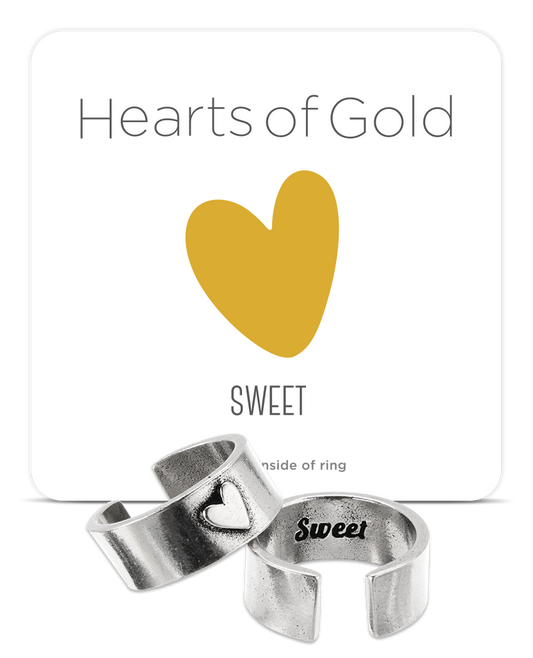 "Hearts of Gold" SWEET Ring