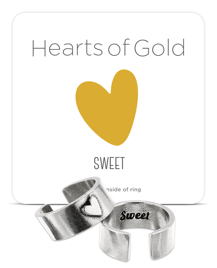 "Hearts of Gold" SWEET Ring