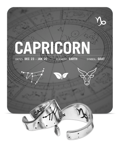 Zodiac Ring - Capricorn - Celestial