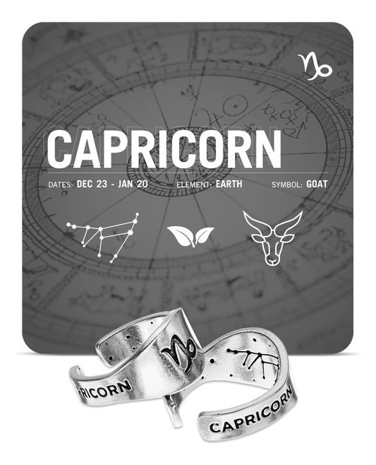 Zodiac Ring - Capricorn - Symbol