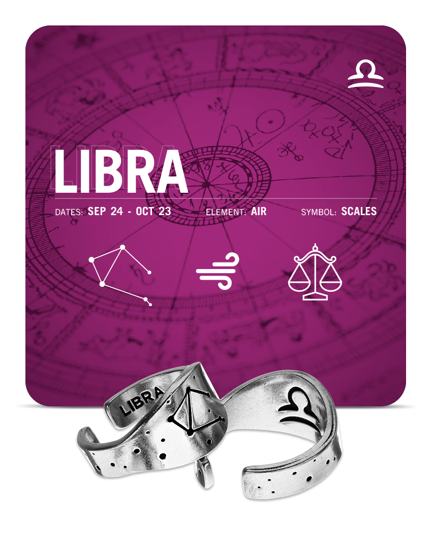 Zodiac Ring - Libra - Celestial