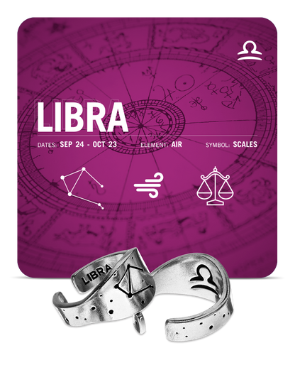 Zodiac Ring - Libra - Celestial