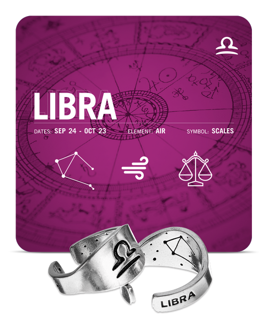 Zodiac Ring - Libra - Symbol