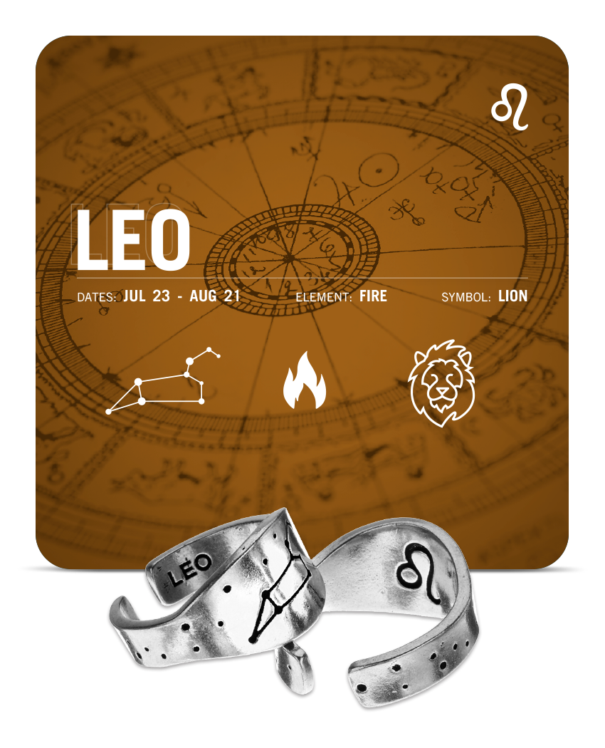 Zodiac Ring - Leo - Celestial