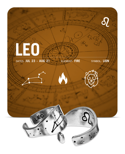 Zodiac Ring - Leo - Celestial