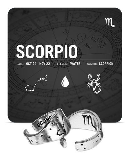 Zodiac Ring - Scorpio - Celestial