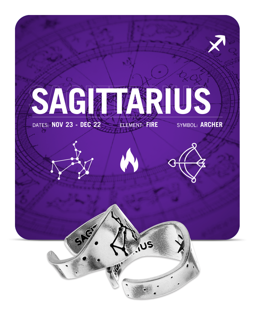 Zodiac Ring - Sagittarius - Celestial