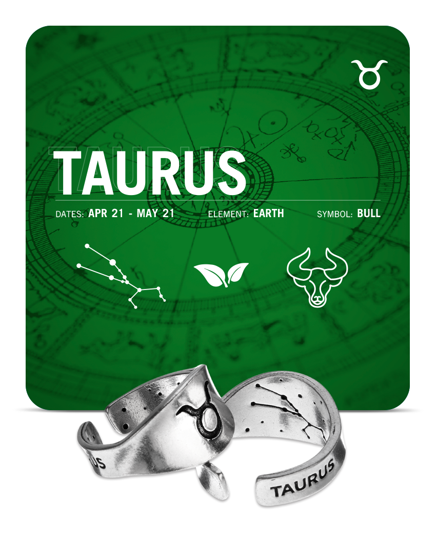 Zodiac Ring - Taurus - Symbol