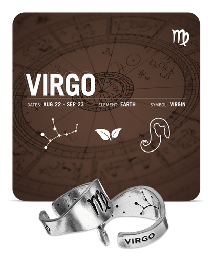Zodiac Ring - Virgo - Symbol